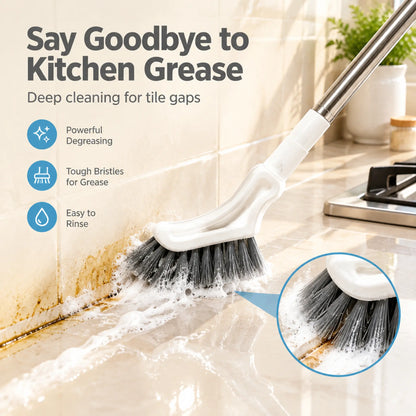 🧹Telescopic Crevice Cleaning Brush – Long Handle Gap Cleaner for Bathroom, Toilet, Floors & Windows