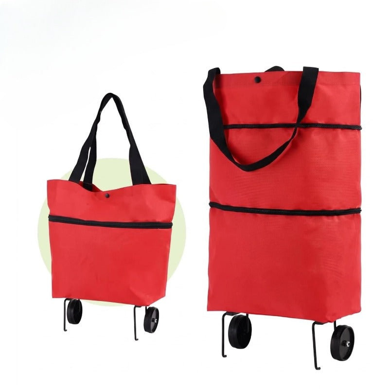 Rolling Grocery Tote Bag