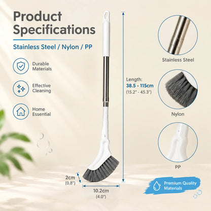 🧹Telescopic Crevice Cleaning Brush – Long Handle Gap Cleaner for Bathroom, Toilet, Floors & Windows