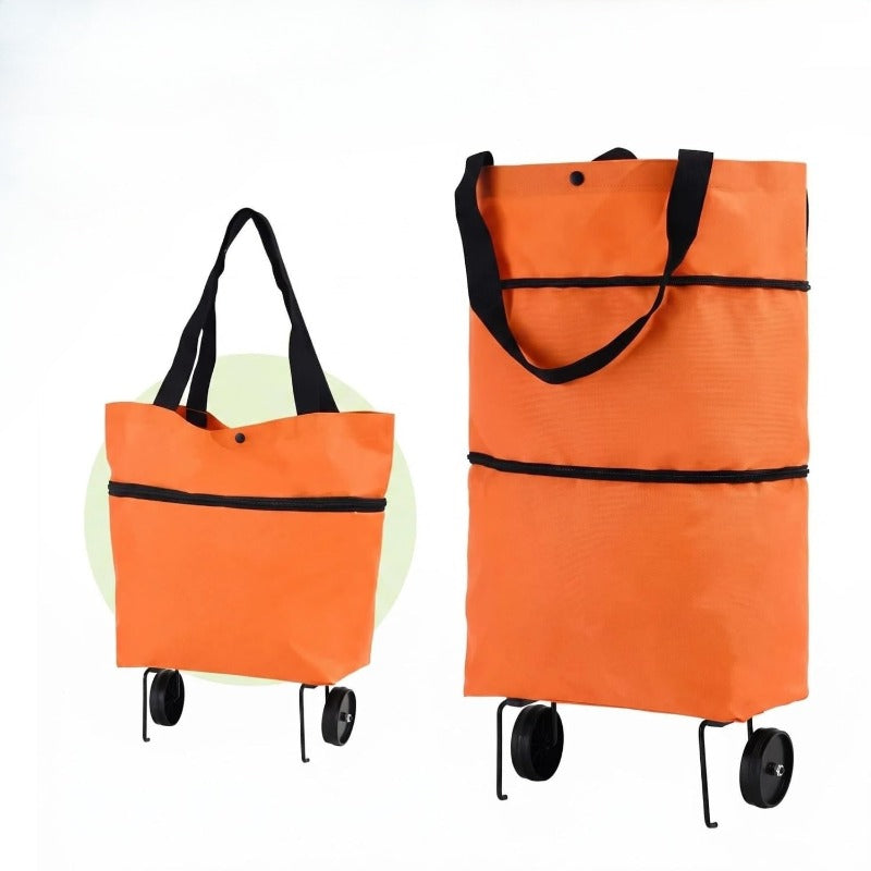 Rolling Grocery Tote Bag