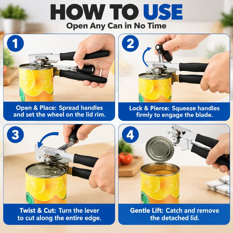 Effortless Smooth Can Opener