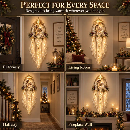 ✨50% OFF Today | Holy Family Star Veil™ – Meaningful Christmas Wall Decor