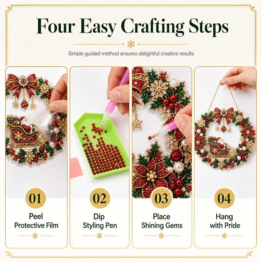 DIY Christmas Diamond Art Set – Creative Christmas Decoration for a Festive Home 🎁