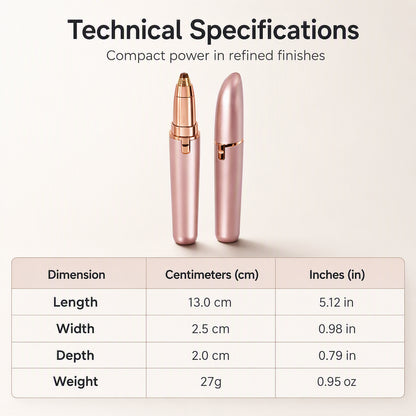 ⏰Electric Eyebrow Trimmer Pen with LED Light – USB Rechargeable Precision Hair Remover
