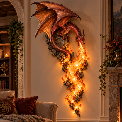 🔥Last Day 49% OFF -🐉 Dragonfire Guardian™ Wall Sconce – A Legendary Flame Awakens🔥