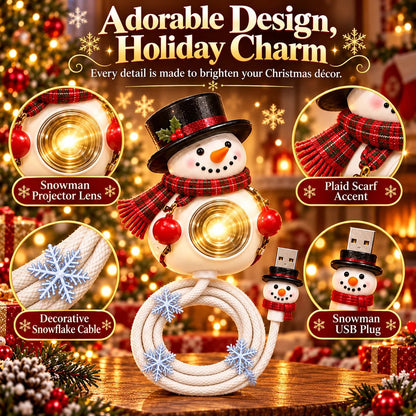 ❄️ Snowman Christmas Projector Light – Turn Any Cozy Corner Festive