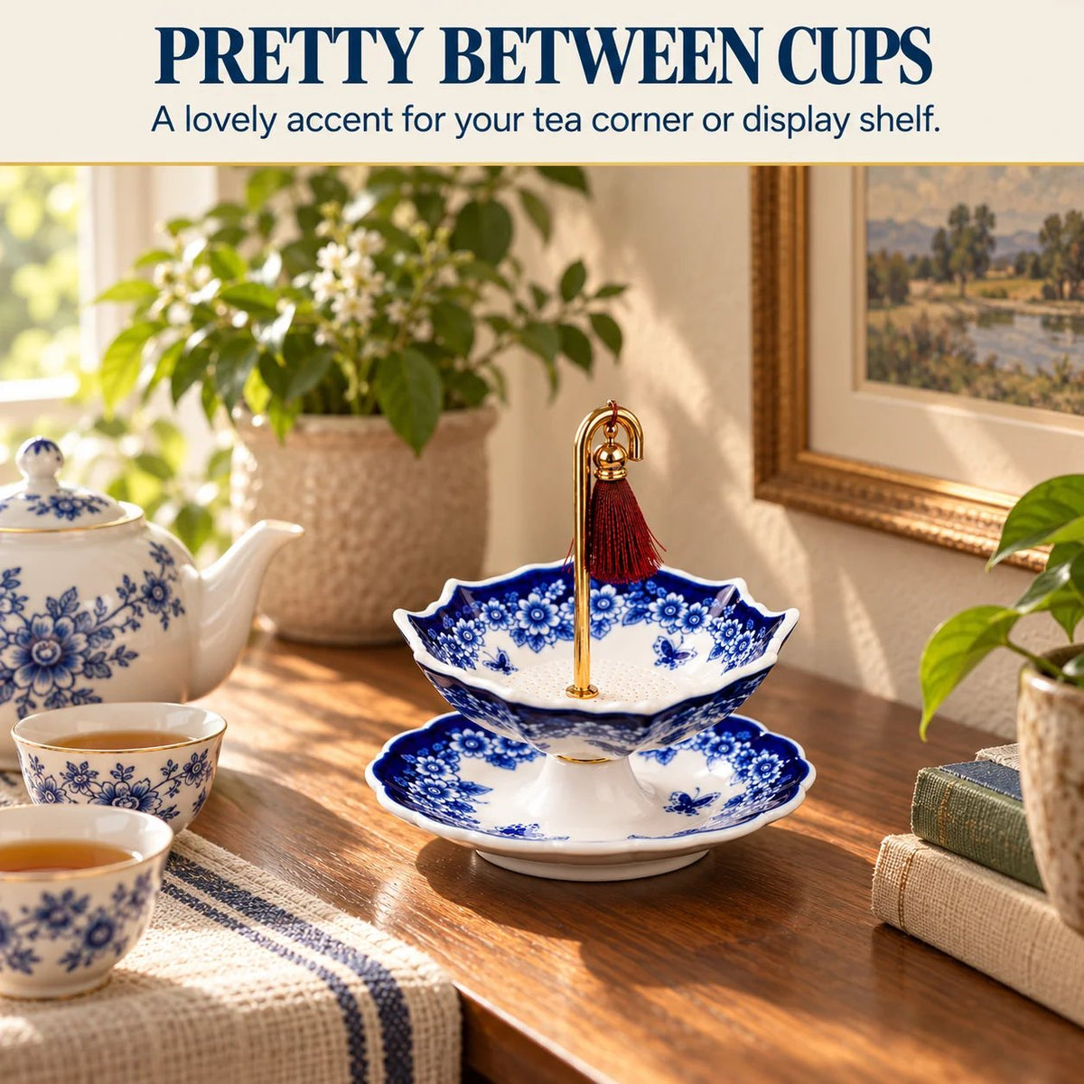 Umbrella Porcelain Ceramic Tea Strainer