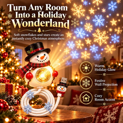 ❄️ Snowman Christmas Projector Light – Turn Any Cozy Corner Festive
