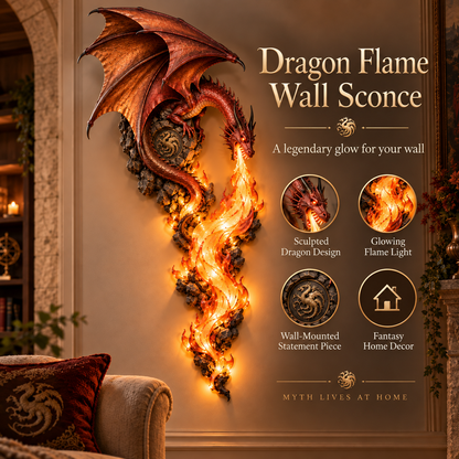 🔥Last Day 49% OFF -🐉 Dragonfire Guardian™ Wall Sconce – A Legendary Flame Awakens🔥