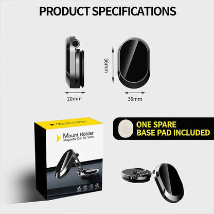 🥳2026 HOT SALE🥳360° Foldable Magnetic Car Phone Mount