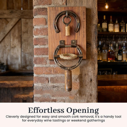 Wall Mounted Horseshoe Bottle Opener