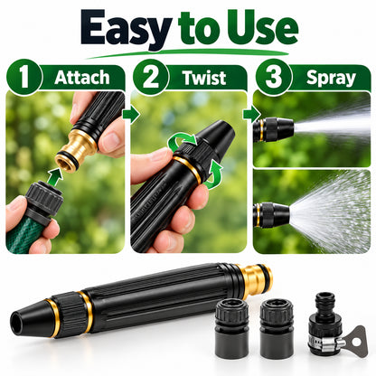 ✨Heavy Duty Adjustable Twist Hose Nozzle Jet Sweeper Nozzle