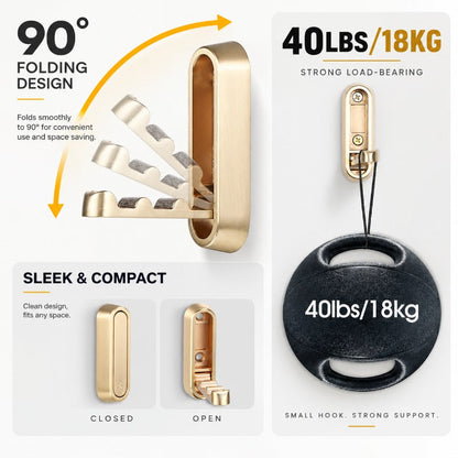 Foldable Zinc Alloy Hook