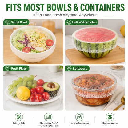 100PCS Disposable Stretch Food Covers