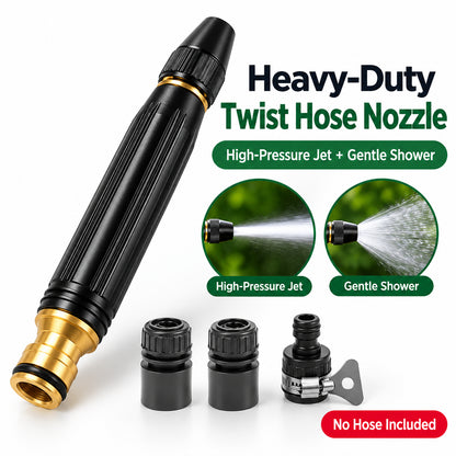 ✨Heavy Duty Adjustable Twist Hose Nozzle Jet Sweeper Nozzle