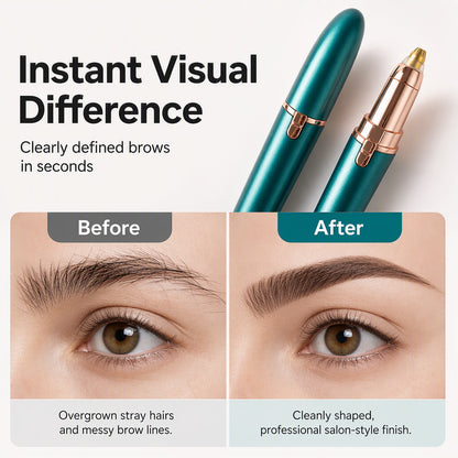 ⏰Electric Eyebrow Trimmer Pen with LED Light – USB Rechargeable Precision Hair Remover