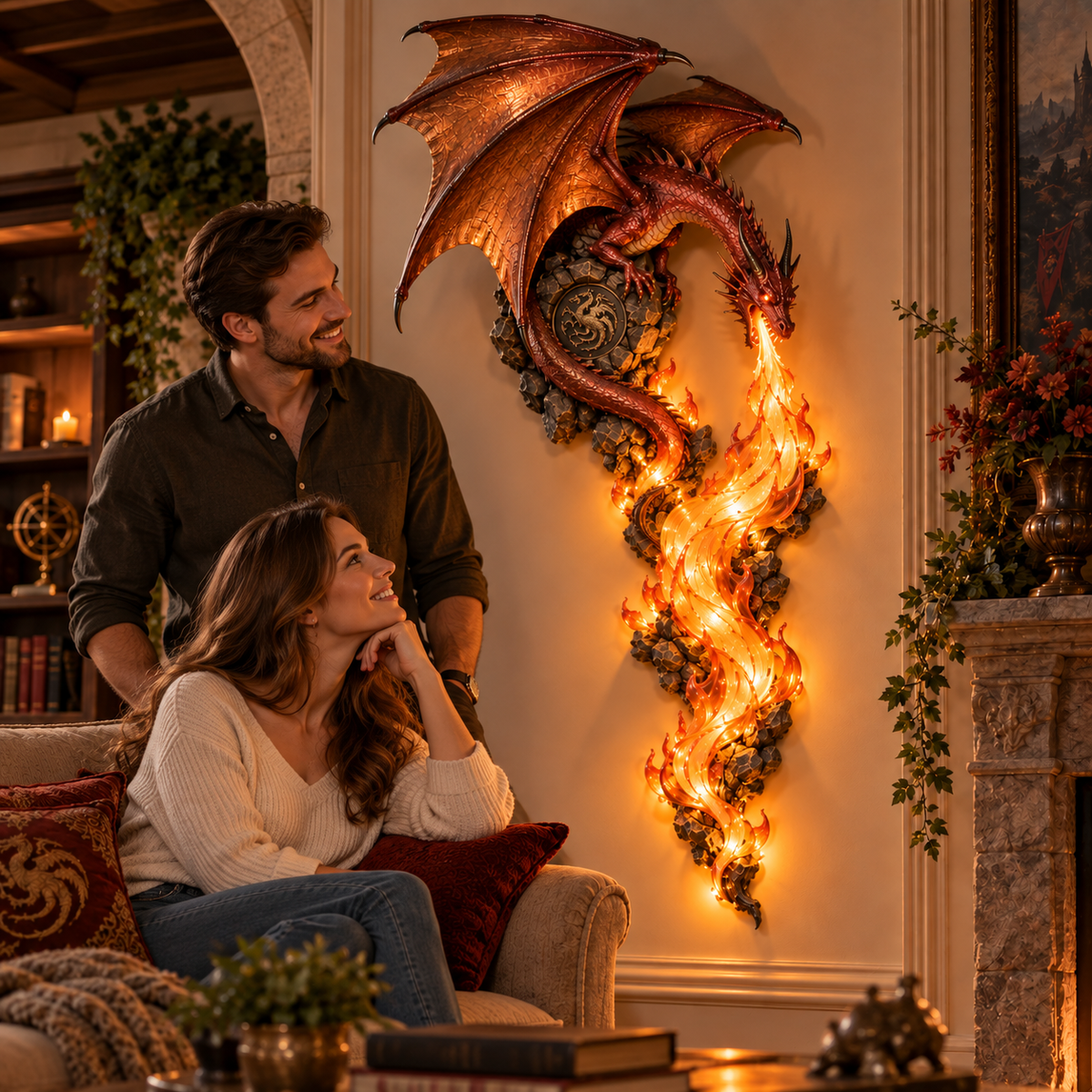 🔥Last Day 49% OFF -🐉 Dragonfire Guardian™ Wall Sconce – A Legendary Flame Awakens🔥
