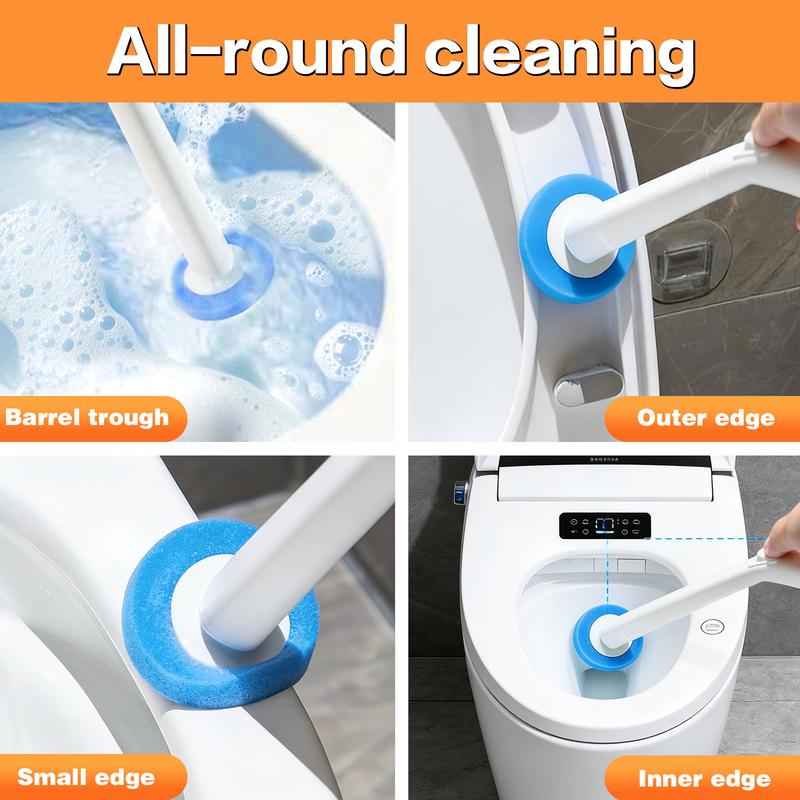 Disposable Toilet Brush for a Cleaner Bowl Without a Dirty Brush Sitting by Your Toilet