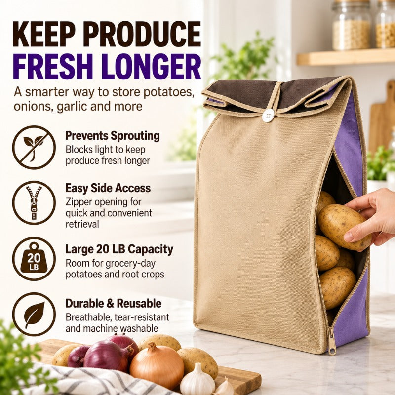 Light-Blocking Potato Organizer