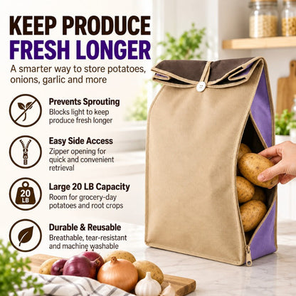 Light-Blocking Potato Organizer