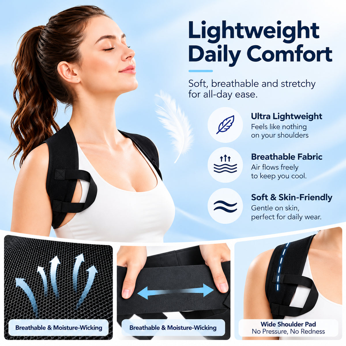 Posture Support Shoulder Straps