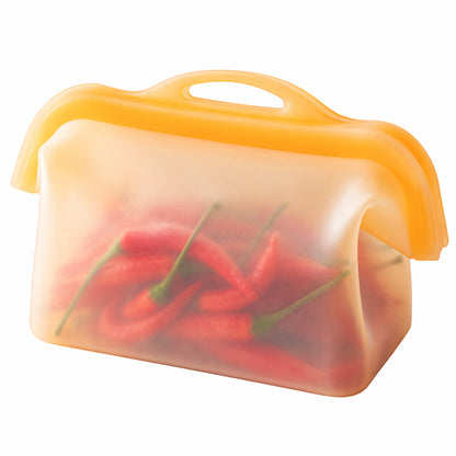 Reusable Silicone Food Storage Bags – Wide-Opening, Stand-Up, Leakproof & Refrigerator-Safe