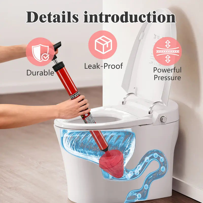📢📢50% OFF !! ⏰High-Pressure Plunger for Toilets & Drains