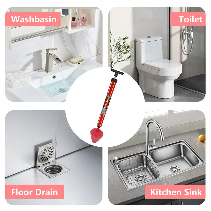 📢📢50% OFF !! ⏰High-Pressure Plunger for Toilets & Drains