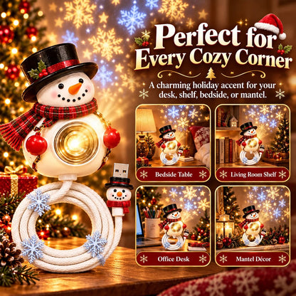 ❄️ Snowman Christmas Projector Light – Turn Any Cozy Corner Festive