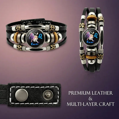 💥Last-day sale – 50% off♈ Glow-in-the-Dark Zodiac Bracelet – 12 Star Signs