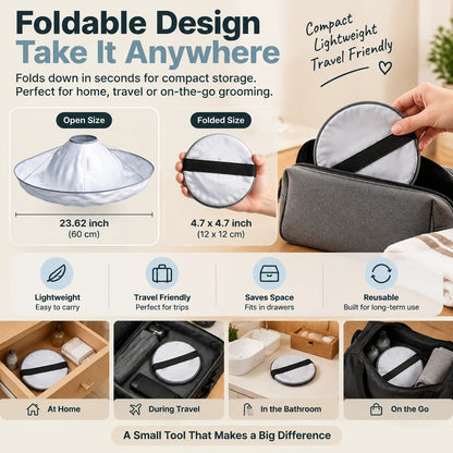 ⭕ UMBRELLA HAIR CUTTING CAPE | Large Hair Catcher  for Cleaner Home Grooming