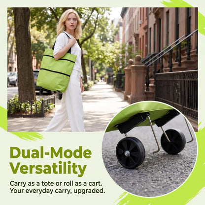 Rolling Grocery Tote Bag
