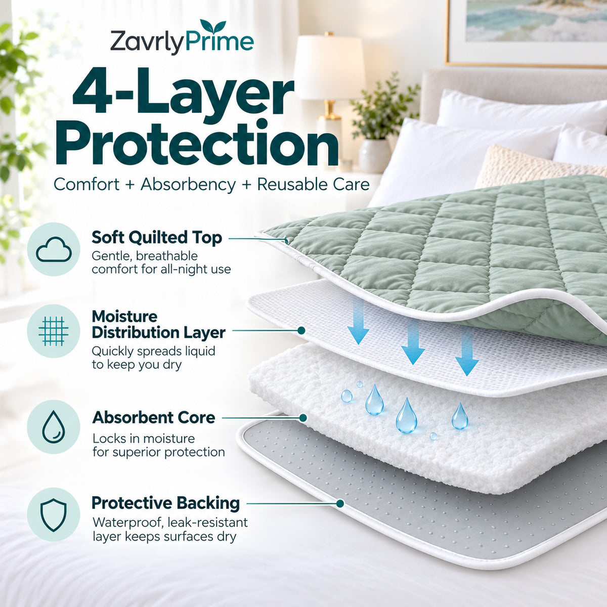 Multi-Use Reusable Underpads