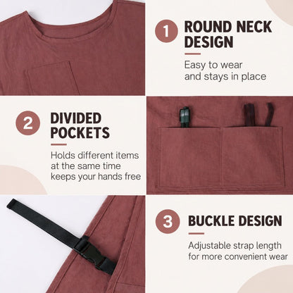 Adjustable Buckle Vest Apron