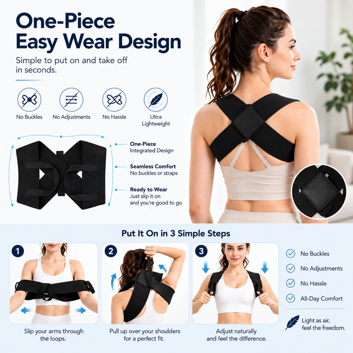 Posture Support Shoulder Straps