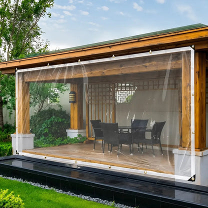 🌧️ Clear Waterproof Tarp – Heavy-Duty Patio & Outdoor Furniture Cover 🏡