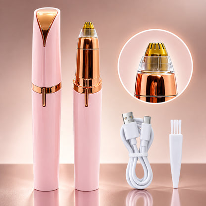 ⏰Electric Eyebrow Trimmer Pen with LED Light – USB Rechargeable Precision Hair Remover