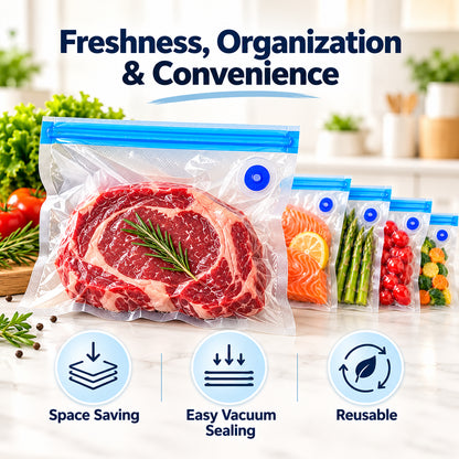 Reusable Vacuum Food Storage Bags