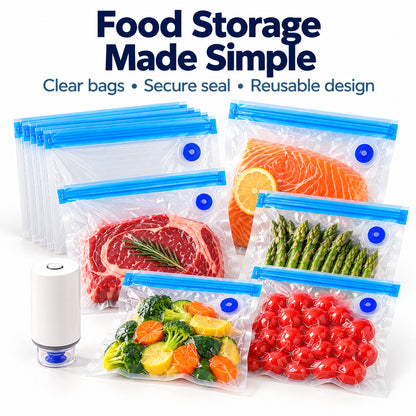 Reusable Vacuum Food Storage Bags