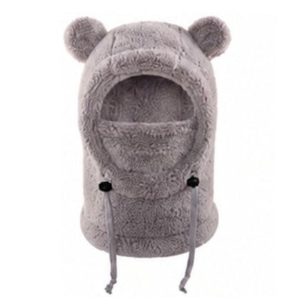 🎁 Kids' Cozy Bear Ear Balaclava – A Cute & Warm Gift for Kids 🐻