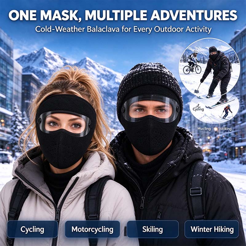 Winter face mask outdoor activities