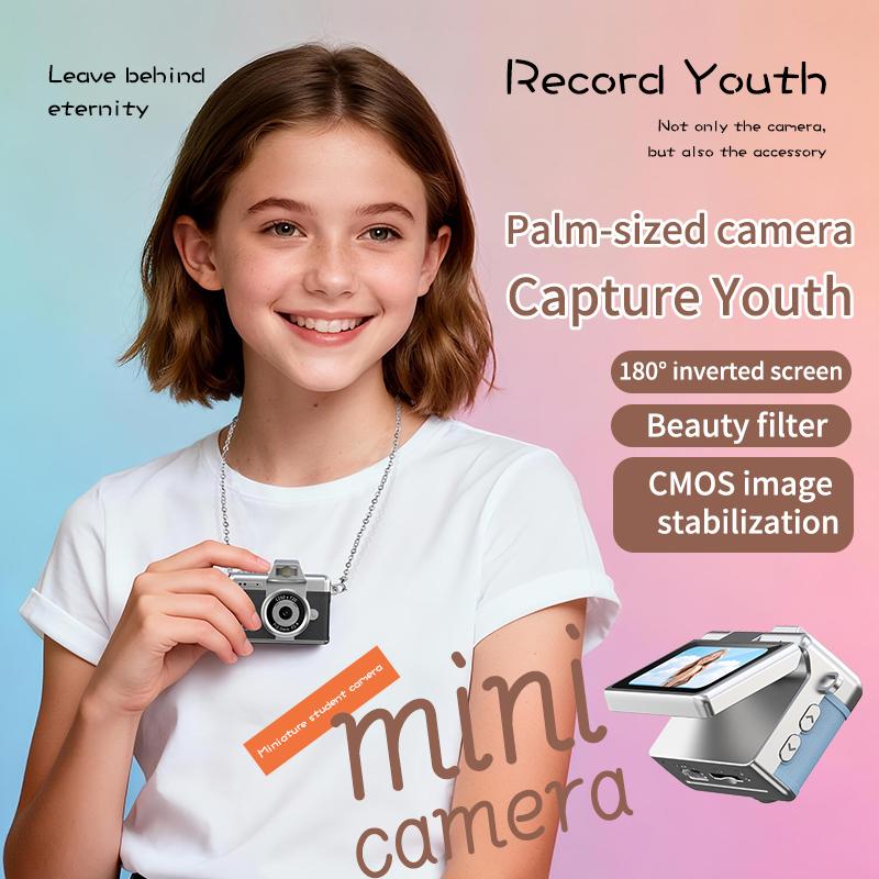 Y2K Pocket Mini Digital Camera 📸 1.47' LCD Screen Compact Photo & Video Cam (No TF card)