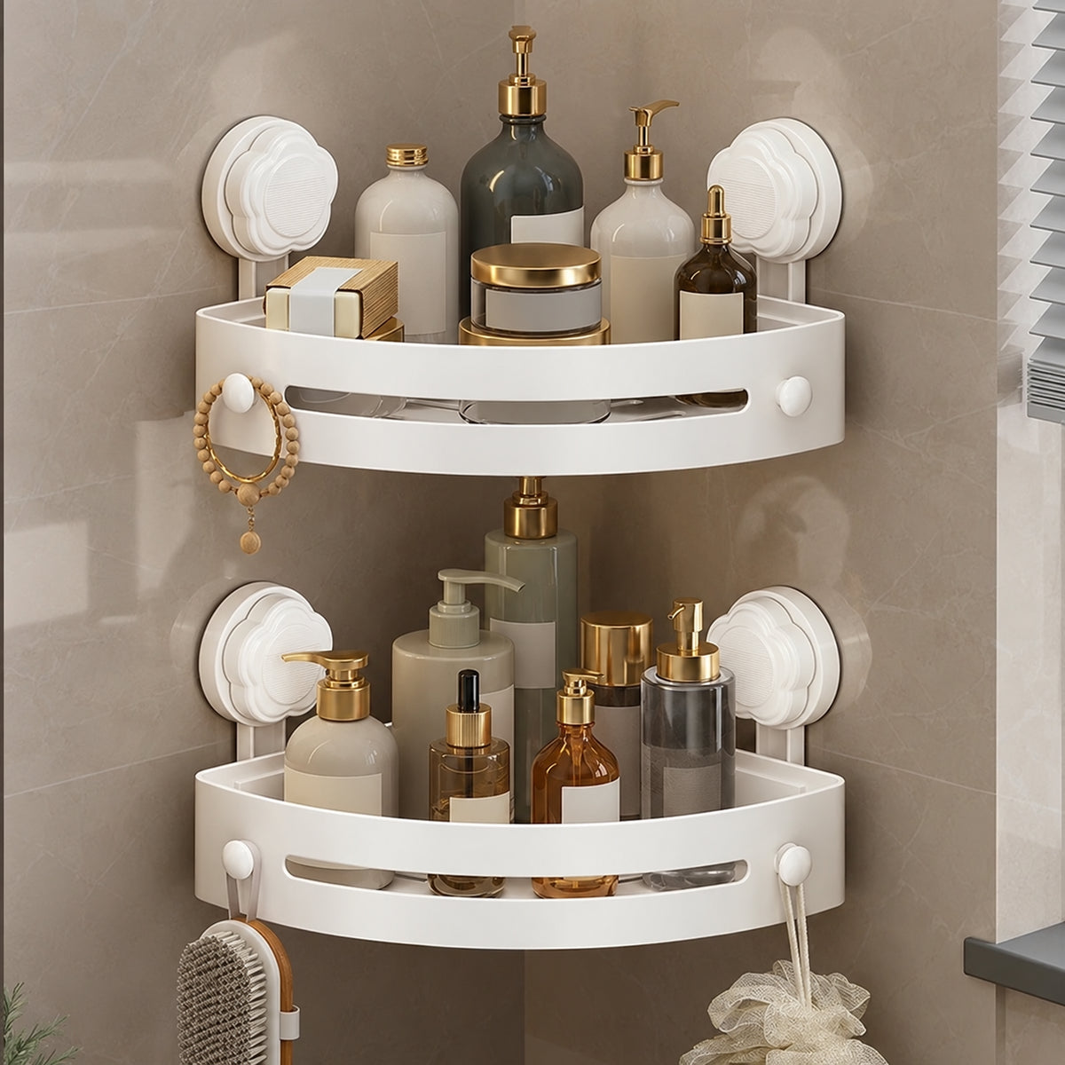 🚿 Corner Shower Storage Rack – Space-Saving & Easy to Install ✨