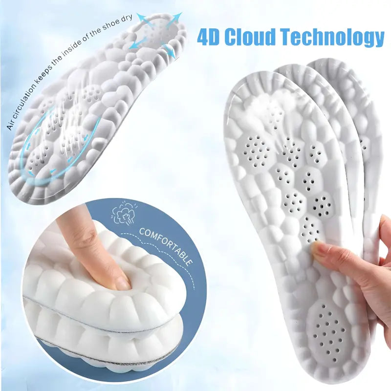 Unisex 4D Cloud Cushion Insoles – Buy 2 or 3 Pairs & Save More