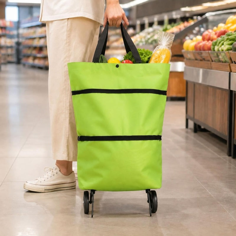 Rolling Grocery Tote Bag
