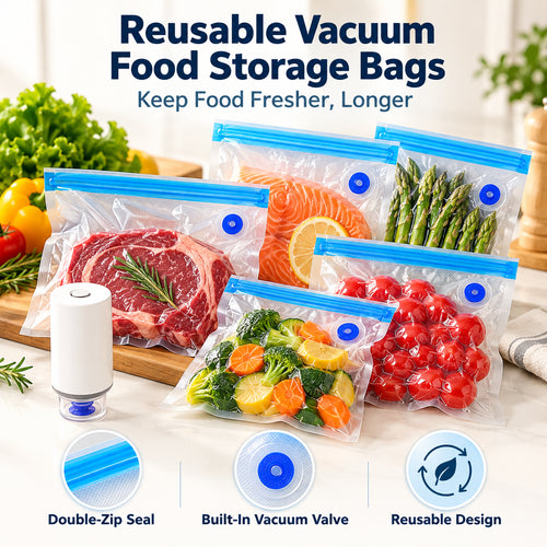 Reusable Vacuum Food Storage Bags