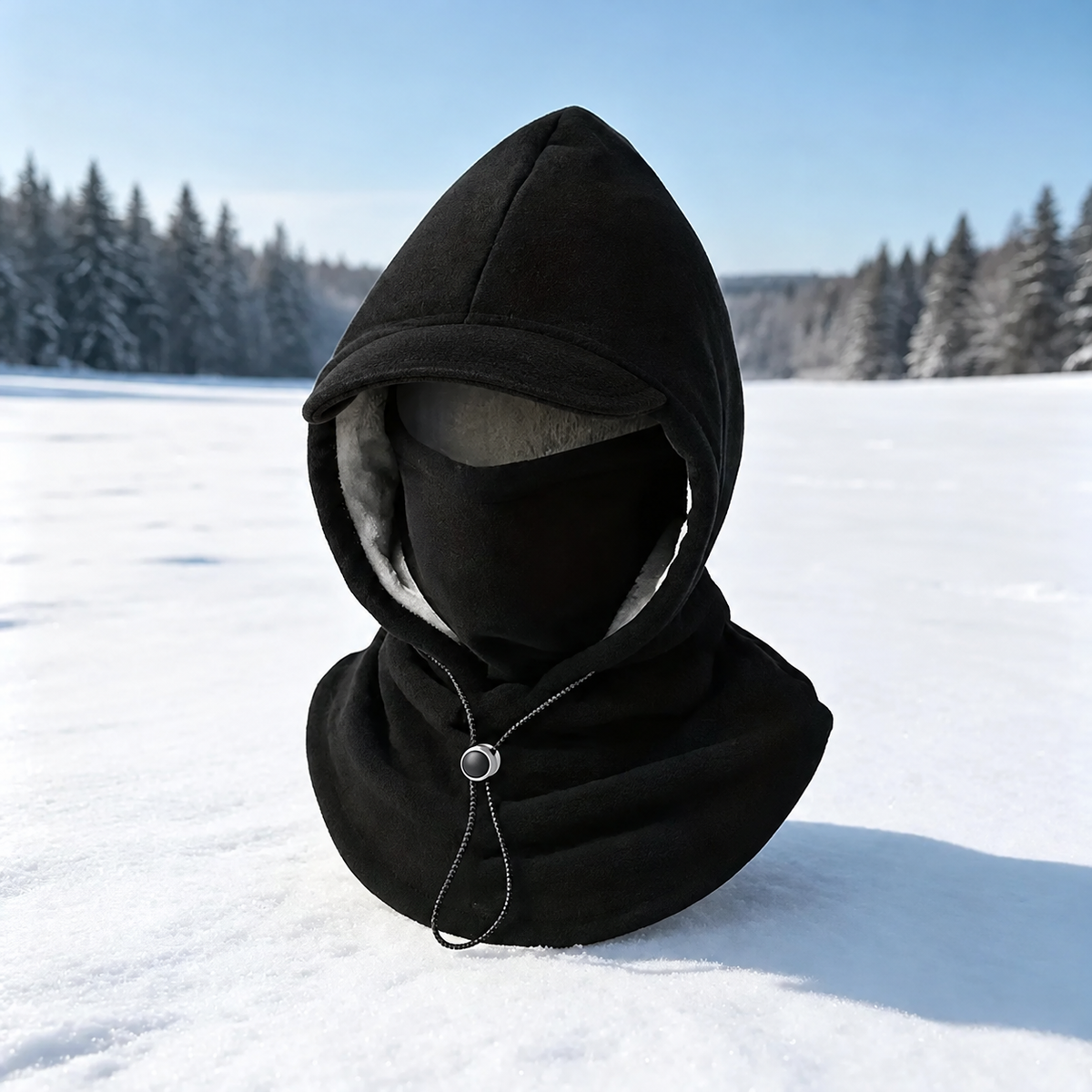 🥶 Fleece Balaclava Hood – Full Face & Neck Winter Protection for Outdoor Adventures