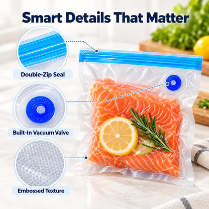 Reusable Vacuum Food Storage Bags