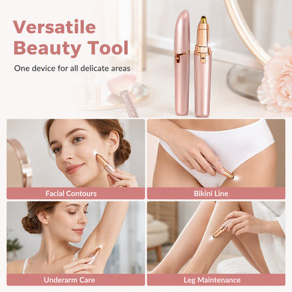 ⏰Electric Eyebrow Trimmer Pen with LED Light – USB Rechargeable Precision Hair Remover