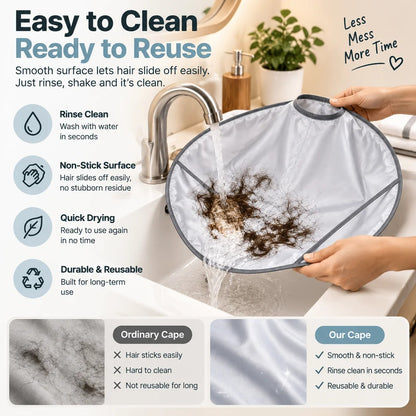 ⭕ UMBRELLA HAIR CUTTING CAPE | Large Hair Catcher  for Cleaner Home Grooming